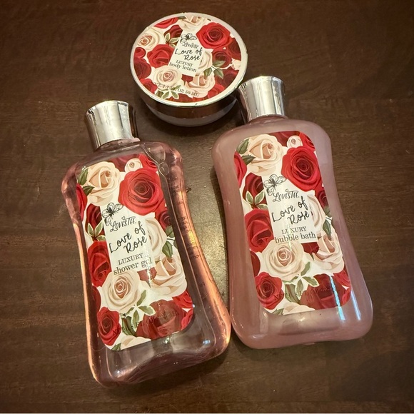 Other - Valentines Rose Scented Body Bundle - NEW